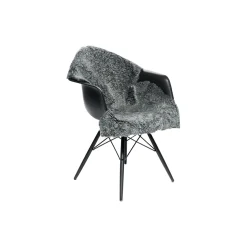 Best NATURES Collection New zealandsk curly lammeskind, grafit