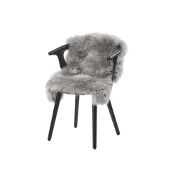 NATURES Collection Newzealandsk Premium langhåret lammeskind, light grey> Skind