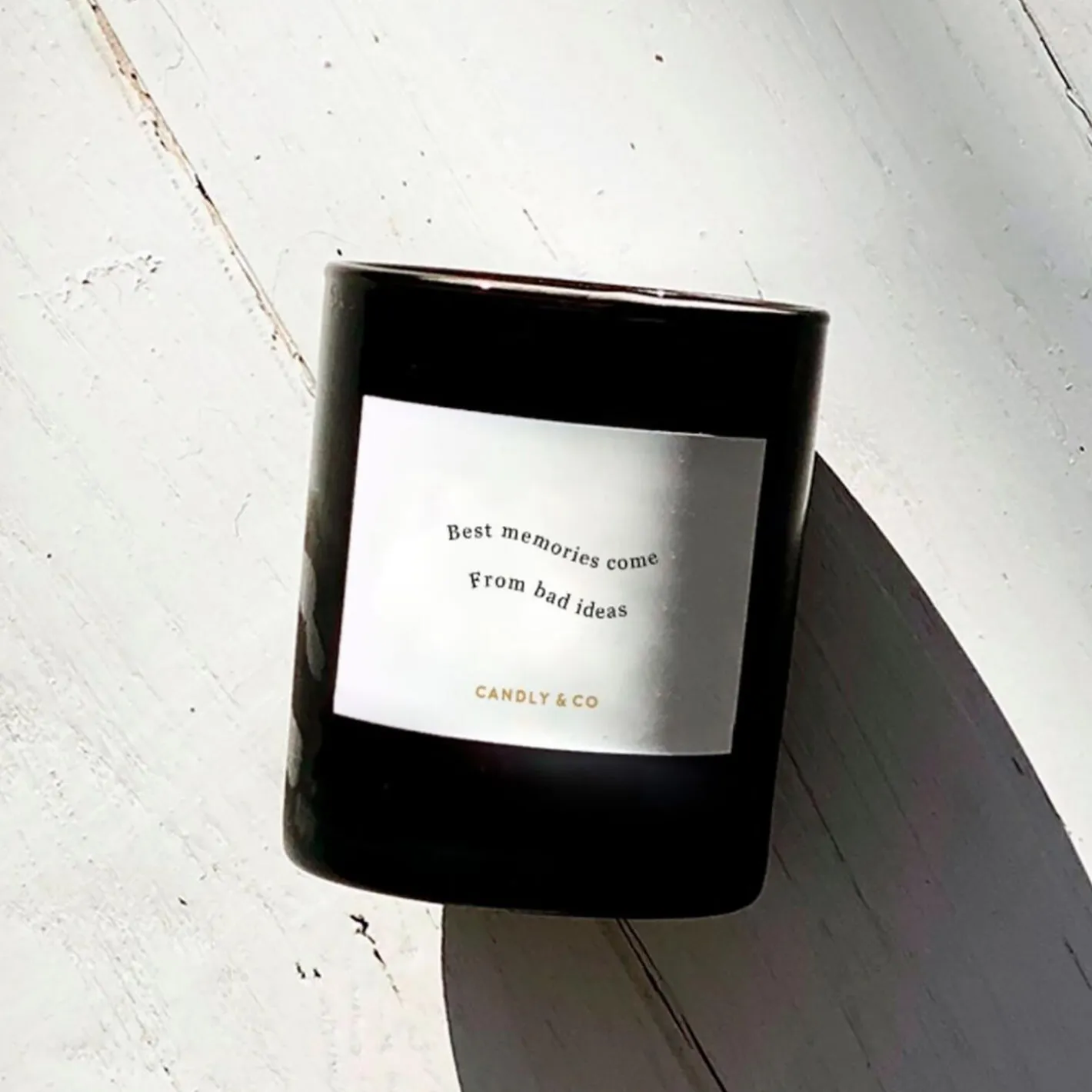 Candly & Co No. 2 Candle, Best Memories come from bad ideas> Lys & Duftlys