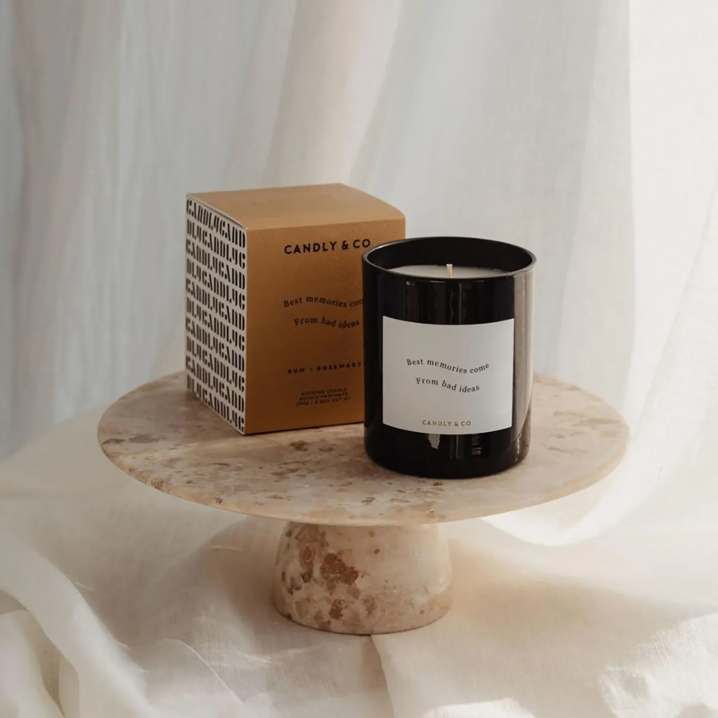 Candly & Co No. 2 Candle, Best Memories come from bad ideas> Lys & Duftlys