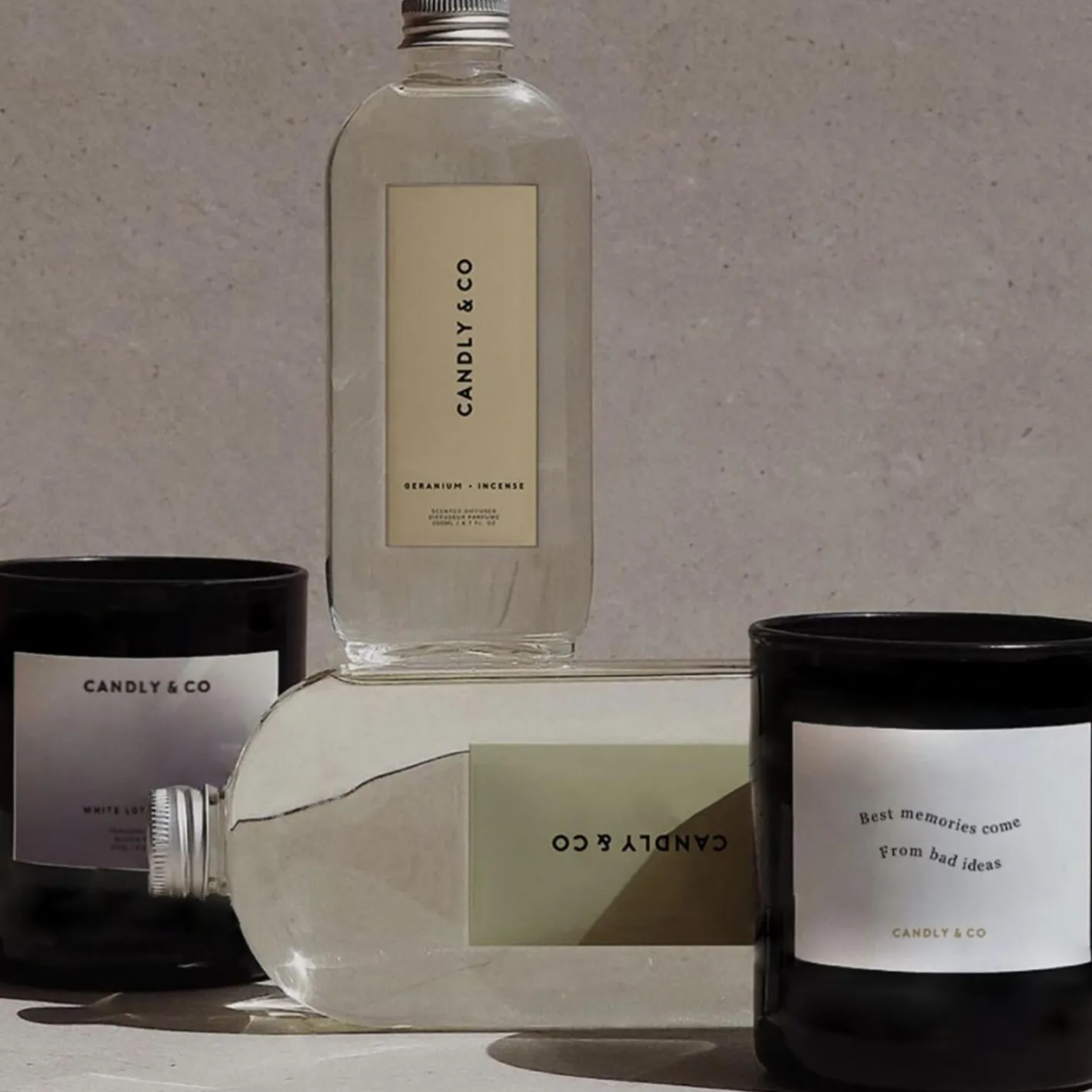 Candly & Co No. 2 Candle, Best Memories come from bad ideas> Lys & Duftlys