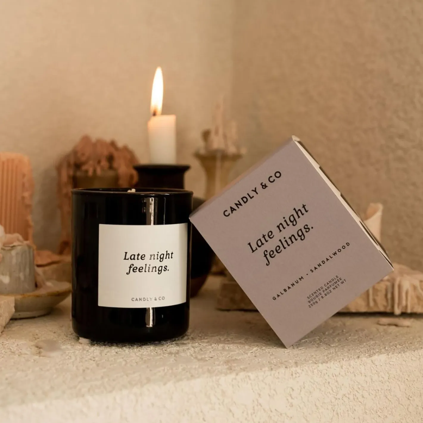 Candly & Co No. 6 Candle, Late night feelings> Lys & Duftlys