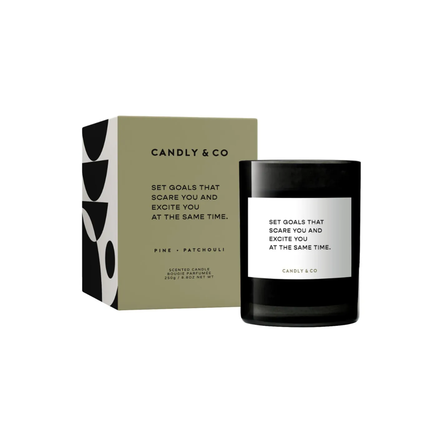 Candly & Co No. 4 Candle, Set goals that scare you and excite you at the same time> Lys & Duftlys