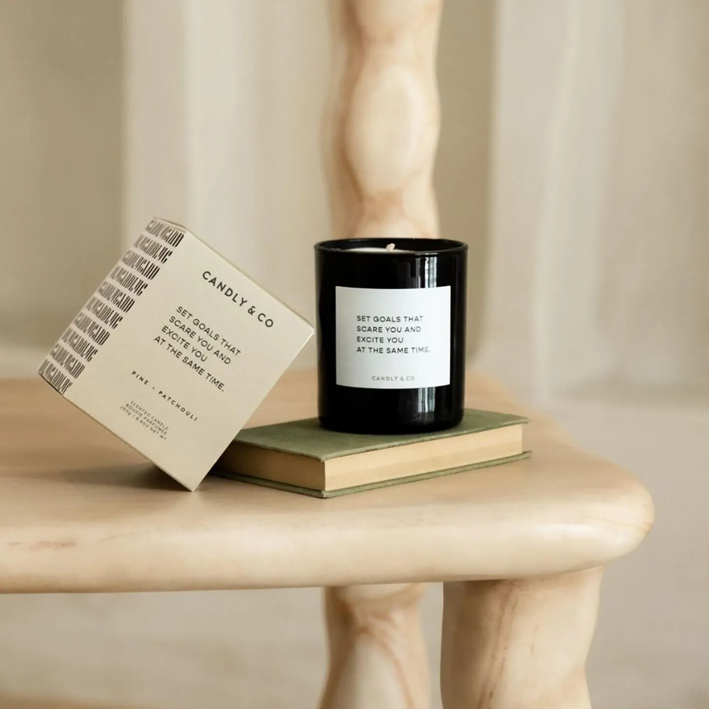 Candly & Co No. 4 Candle, Set goals that scare you and excite you at the same time> Lys & Duftlys