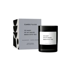 Candly & Co No. 6 Candle, So many of my smiles begin with you> Lys & Duftlys
