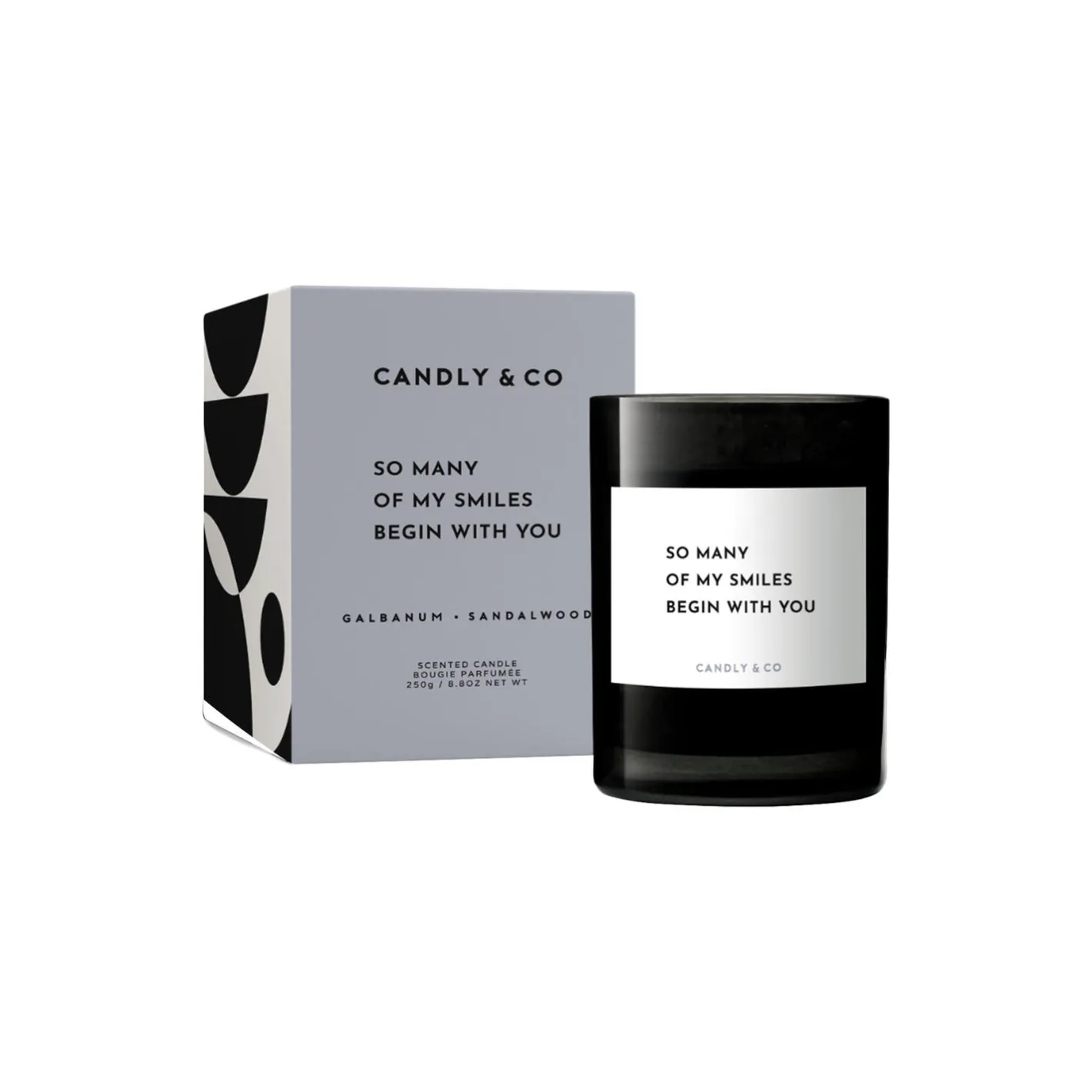 Candly & Co No. 6 Candle, So many of my smiles begin with you> Lys & Duftlys