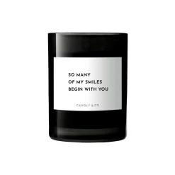 Candly & Co No. 6 Candle, So many of my smiles begin with you> Lys & Duftlys