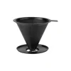 Stelton Nohr slow brew kaffetragt med filter, black metallic