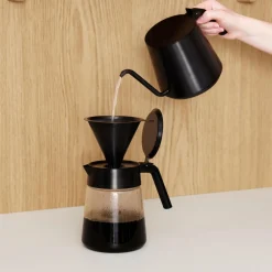 Stelton Nohr slow brew kaffetragt med filter, black metallic