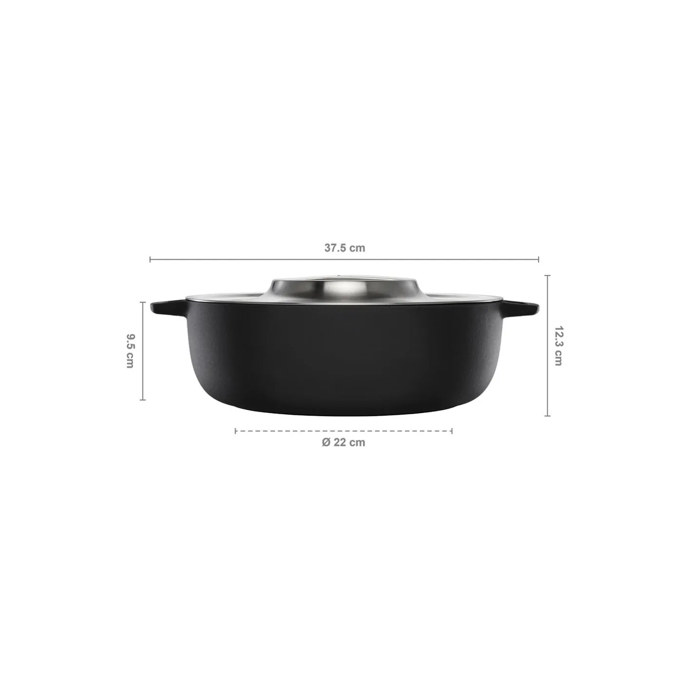 Clearance Fiskars Norden Grill støbejernsgryde med låg Ø 30 cm