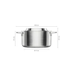 Fiskars Norden Steel gryde med låg 3 L><noscript><img width=