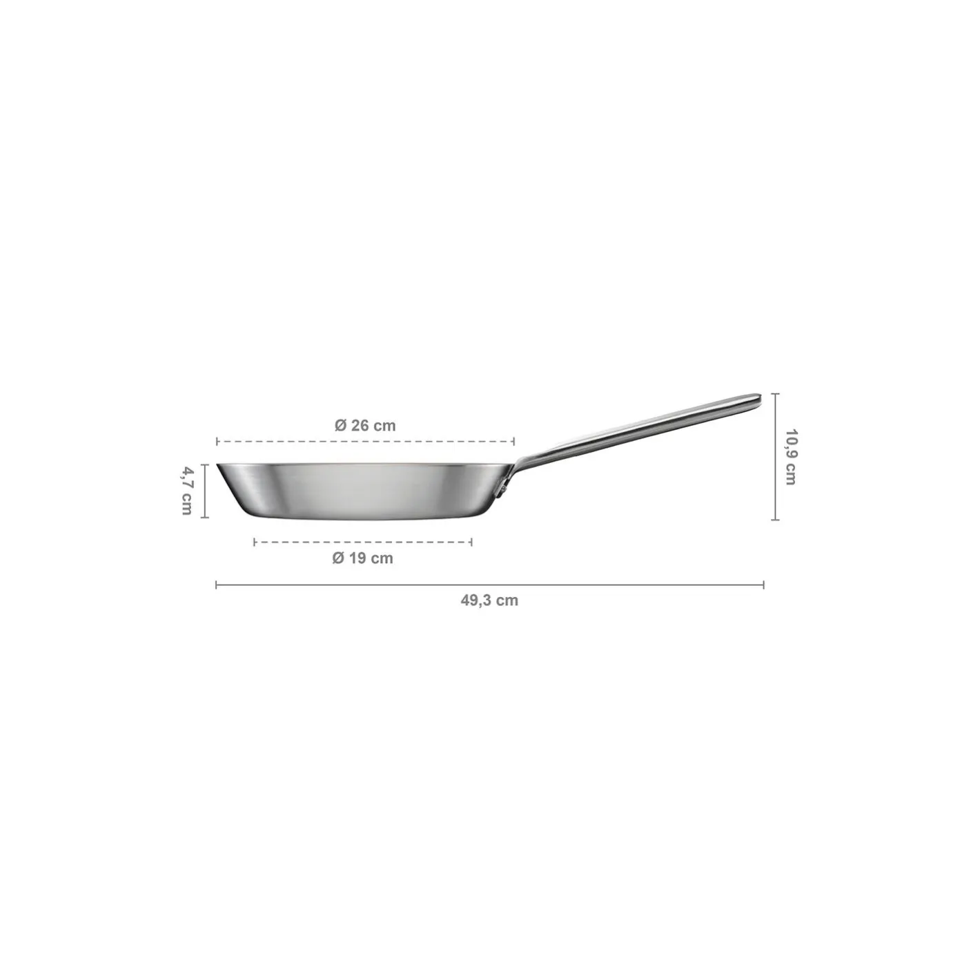 Best Fiskars Norden Steel stegepande Ø 26 cm