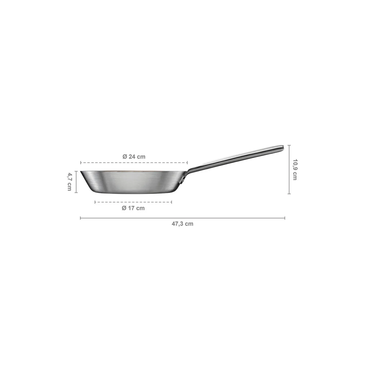 Fiskars Norden Steel stegepande Ø 24 cm> Gryder & Pander