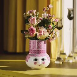 Clearance Bjørn Wiinblad Olga Vase, pink