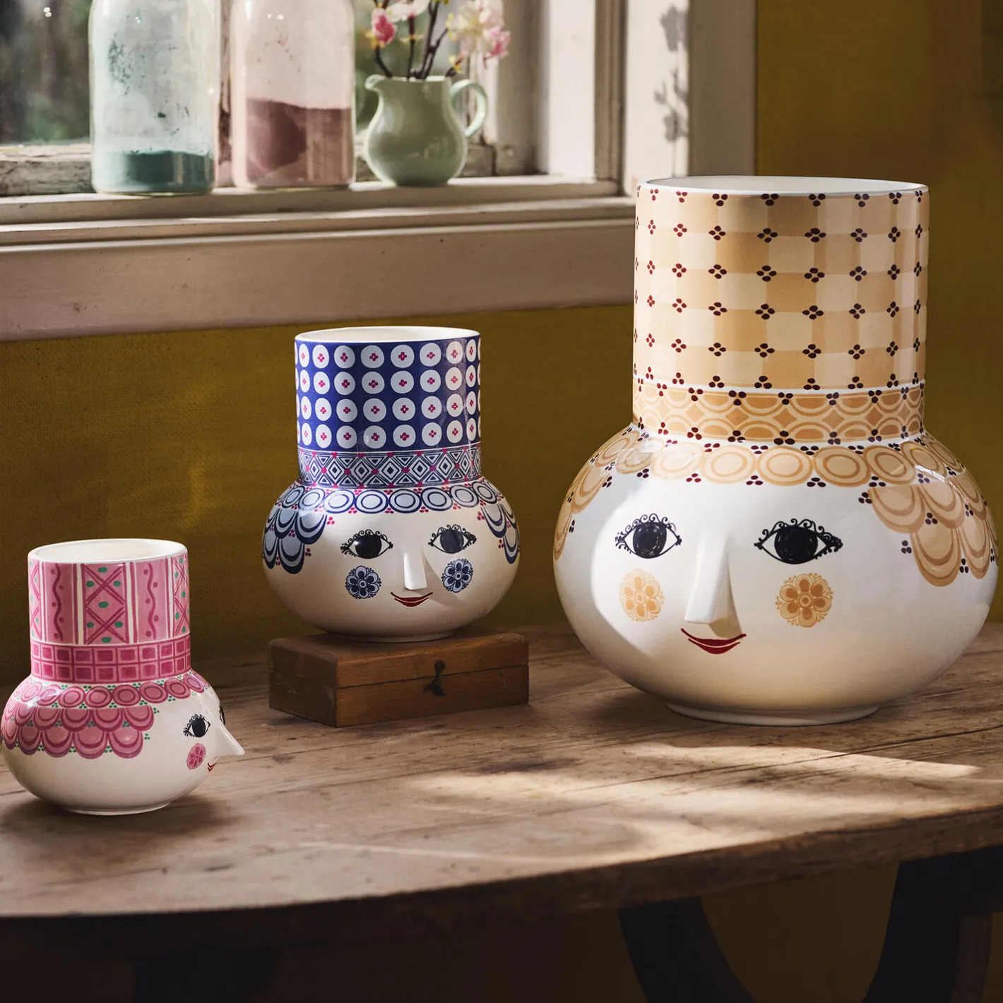 Clearance Bjørn Wiinblad Olga Vase, pink