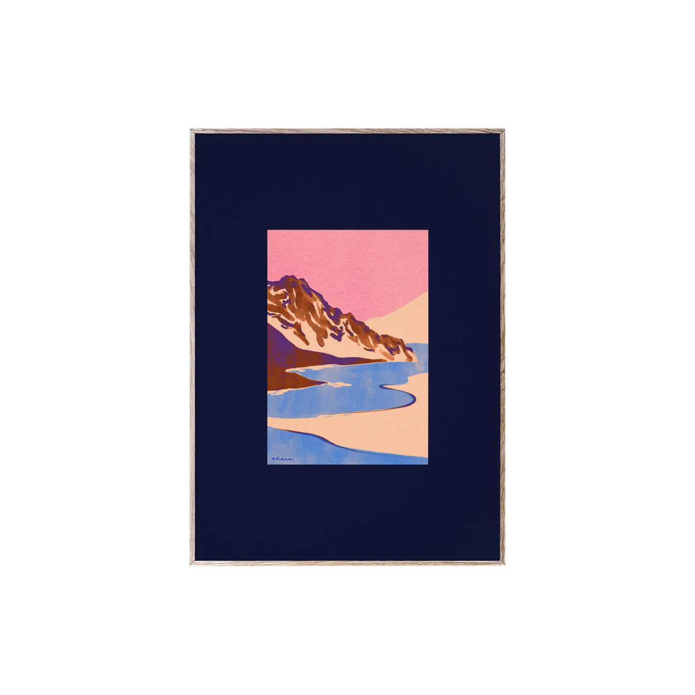 Paper Collective Orange Landscape poster> Plakater & Rammer