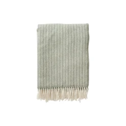 Klippan Yllefabrik Otis RWS plaid, dusty green> Plaider