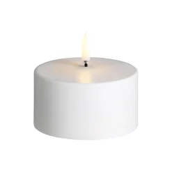 New Uyuni Lighting Outdoor LED Pillar Candle 5 cm, white nordic white