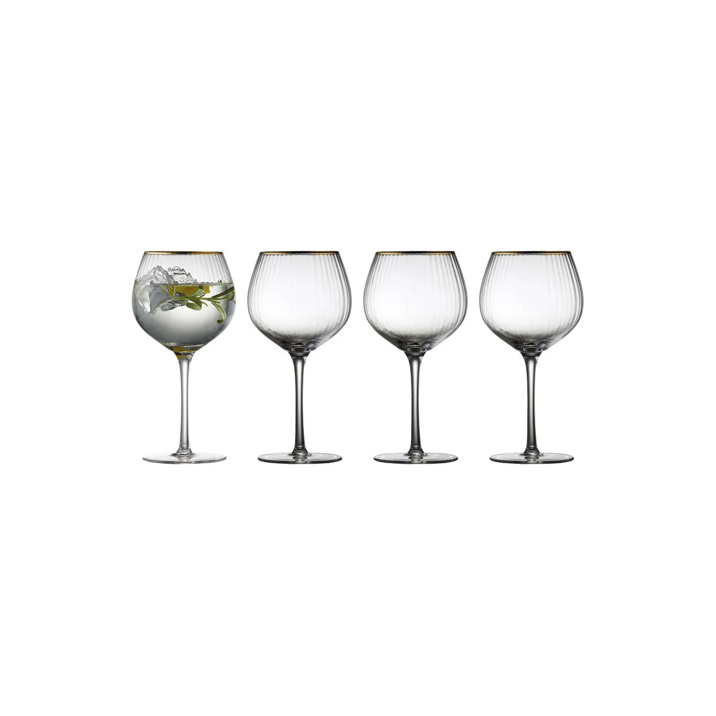 Lyngby Glas Palermo Gold gin & tonic glas 4 stk.> Glas