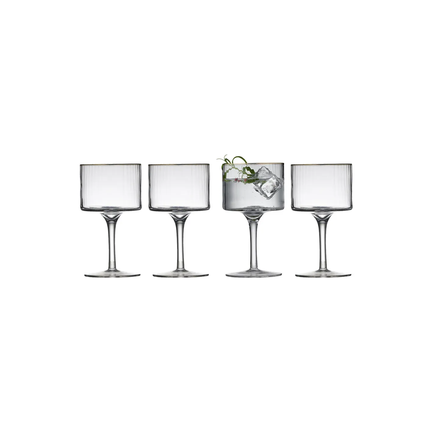 Online Lyngby Glas Palermo Gold gin & tonic-glas 4 stk.