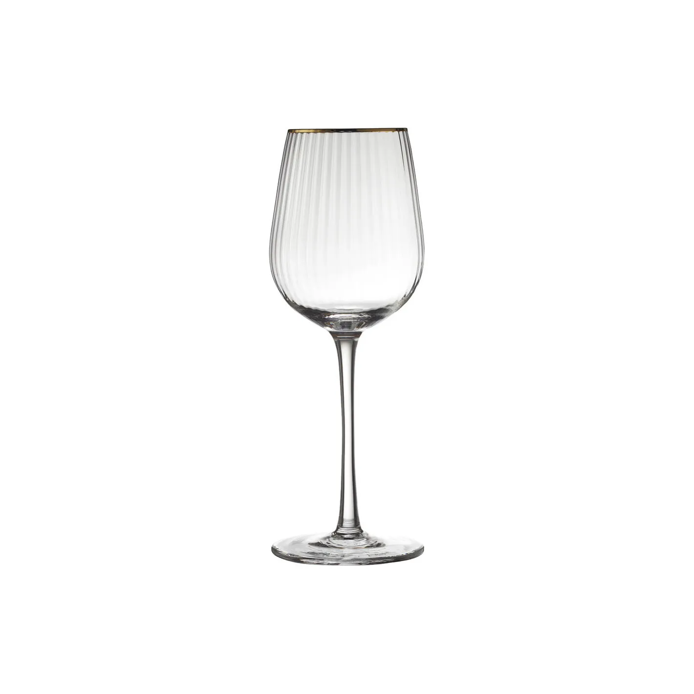 Lyngby Glas Palermo Gold hvidvinsglas 4 stk.> Glas