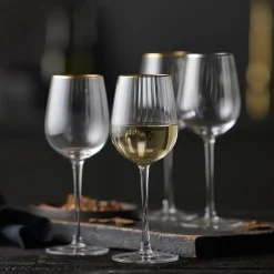 Lyngby Glas Palermo Gold hvidvinsglas 4 stk.><noscript><img width=