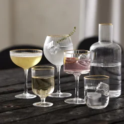 New Lyngby Glas Palermo Gold tumbler 4 stk.