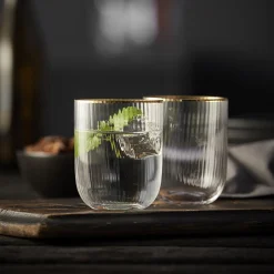 New Lyngby Glas Palermo Gold tumbler 4 stk.