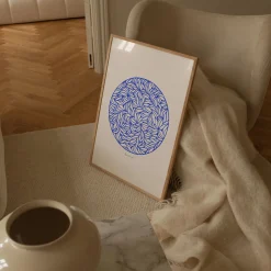 Peléton Papercut 05, blue> Plakater & Rammer
