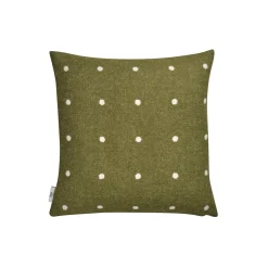 Best Røros Tweed PASTILLE Cushion, green moss