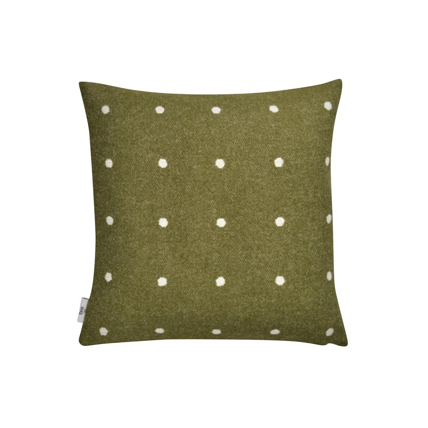 Best Røros Tweed PASTILLE Cushion, green moss
