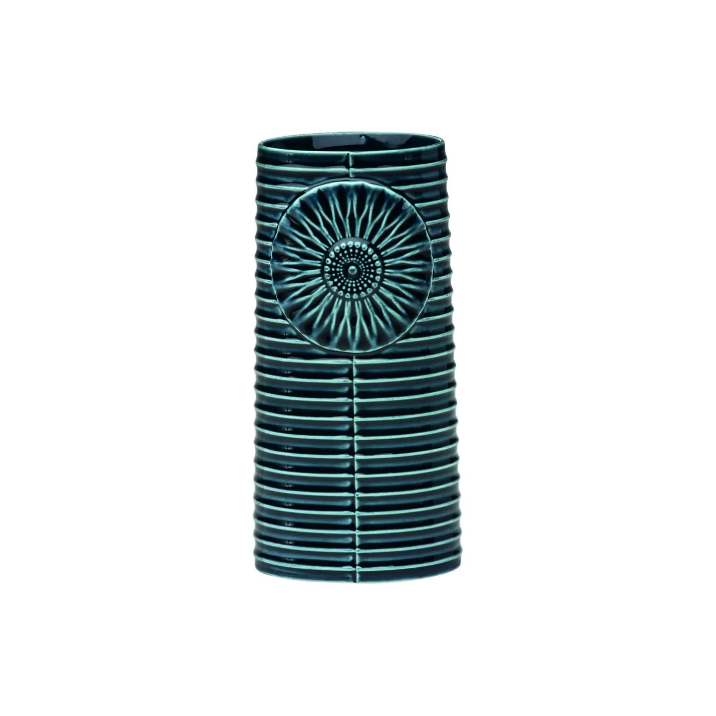 New Dottir Nordic Design Pipanella Lines vase, petrol