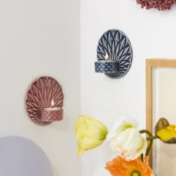 Dottir Nordic Design Pipanella Wall Votive Scales, dusty rose> Lysestager