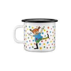 Outlet Muurla Pippi emaljekrus, multicolour
