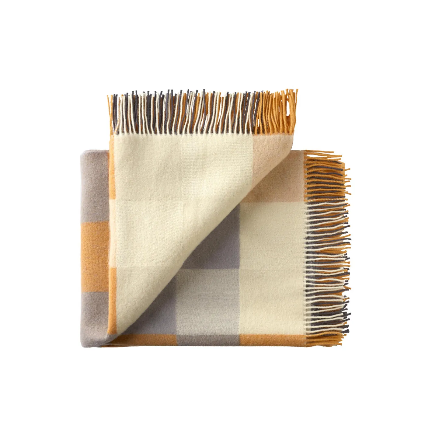 Silkeborg Uldspinderi Plain Beat plaid, 01221 honey rose> Plaider