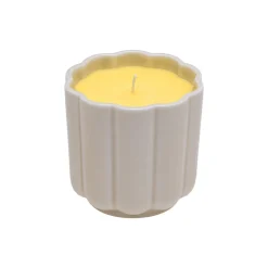 Iittala Play lys i rund keramikform, beige/gul> Lys & Duftlys