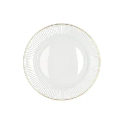 Online Pillivuyt Plissé tallerken Ø 22 cm, hvid/guld