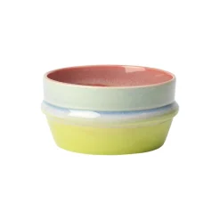 Clearance Kähler Poppery Skål, pink/mint/apple green