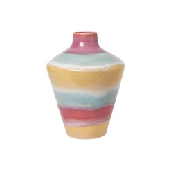 Clearance Kähler Poppery vase med æble, pink/mint/gul
