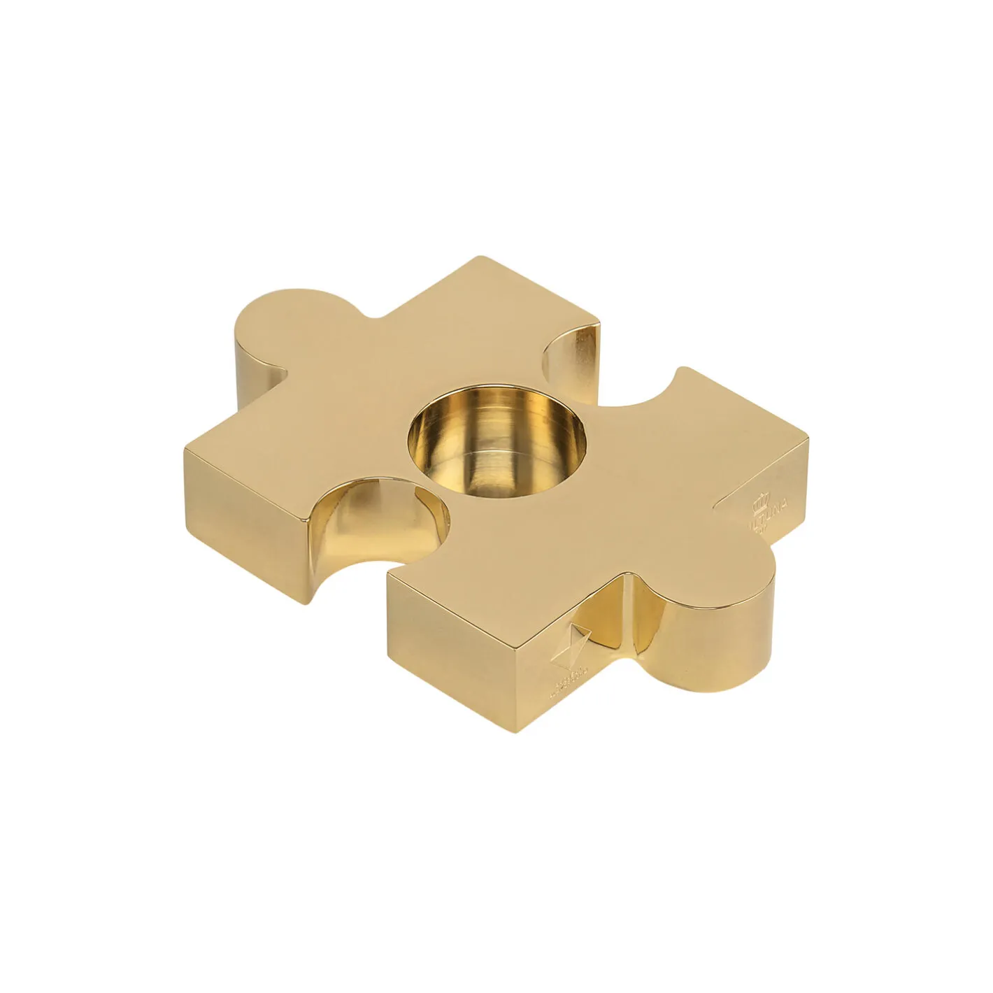 Online Skultuna Project Playground Puzzle Candleholder gold