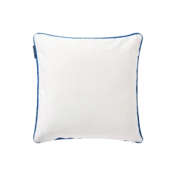 Online Lexington Pudebetræk i økologisk bomuldstwill med flag, white/sea blue