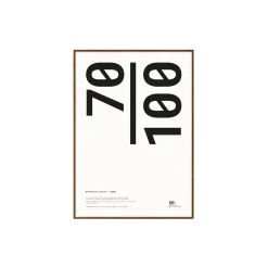 Paper Collective Ramme, dark oak> Plakater & Rammer