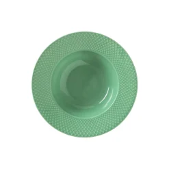 Clearance Lyngby Porcelæn Rhombe Color dyb tallerken Ø 24,5 cm, grøn gr&oslash;n