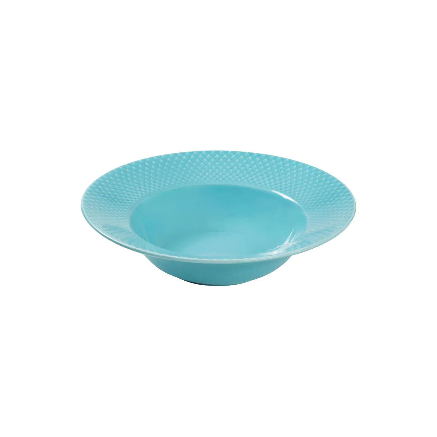 Lyngby Porcelæn Rhombe Color dyb tallerken Ø 24,5 cm,> Tallerkener