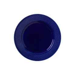 Clearance Lyngby Porcelæn Rhombe Color frokosttallerken Ø 23 cm, mørk blå mørk blå