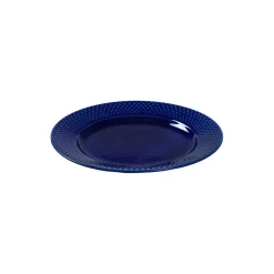 Clearance Lyngby Porcelæn Rhombe Color frokosttallerken Ø 23 cm, mørk blå m&oslash;rk blå