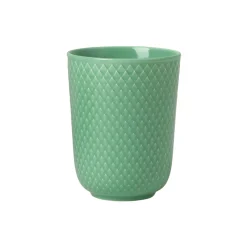 Best Lyngby Porcelæn Rhombe Color krus, grøn gr&oslash;n