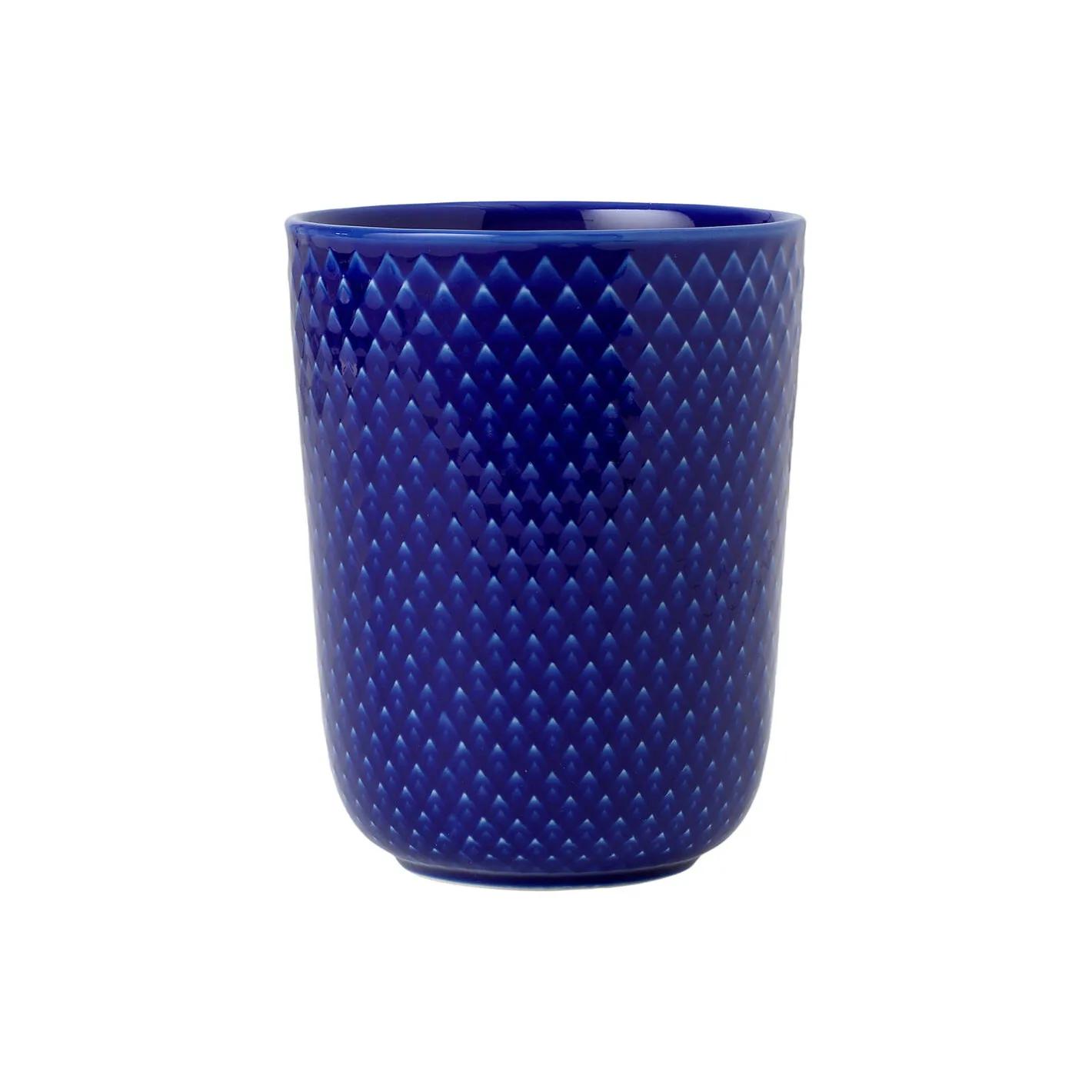 Lyngby Porcelæn Rhombe Color krus, mørk blå> Kopper & Krus