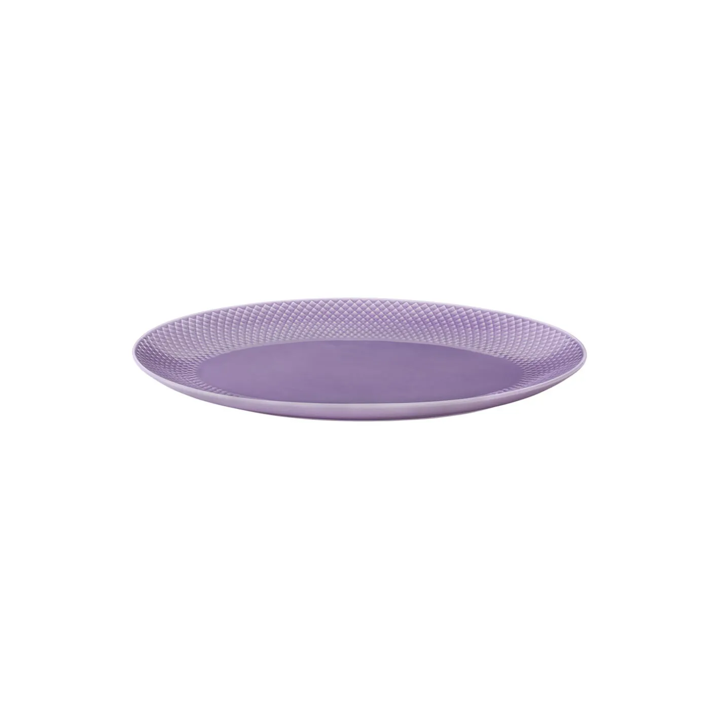 Outlet Lyngby Porcelæn Rhombe Color ovalt serveringsfad, lilla