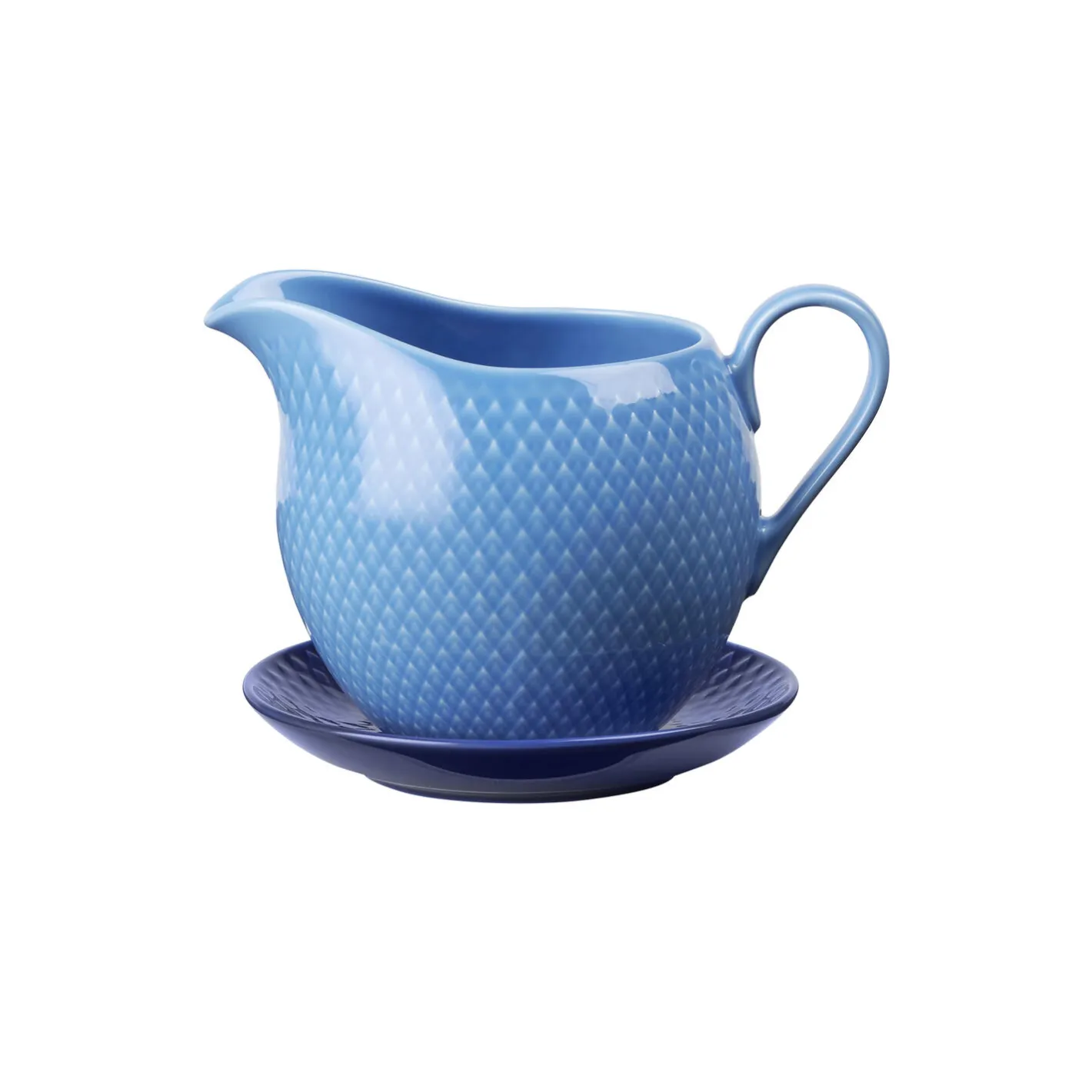 Outlet Lyngby Porcelæn Rhombe Color Saucekande, blå